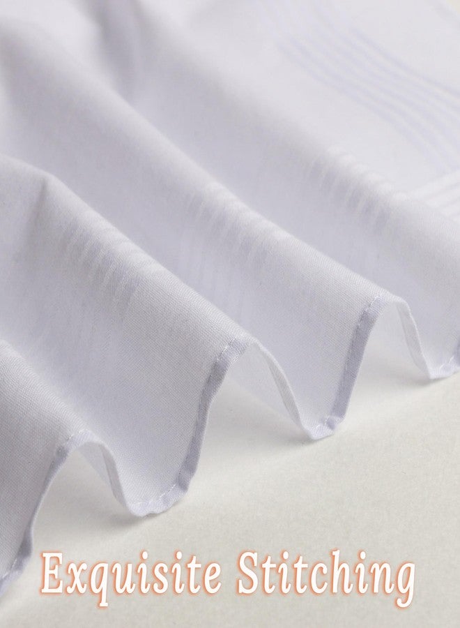 NIMeng Handkerchiefs for Men Pure Cotton Soft White Hanky Handkerchieves - Image 4